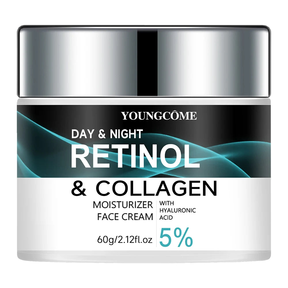 Retinol Cream Promotes Skin Elasticity and Luster Moisturizing Lifting Firming Collagen Facial Whitening Creams Whitening Smooth Peaceful Pleasures Health and Wellness 60g