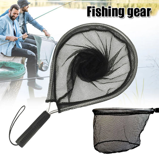 Hot Sale Fishing Accessories Fly Fishing Goods Landing Net with Corrosion Resistant Handle Knotless Mesh Gift for Friends Family Peaceful Pleasures Health and Wellness