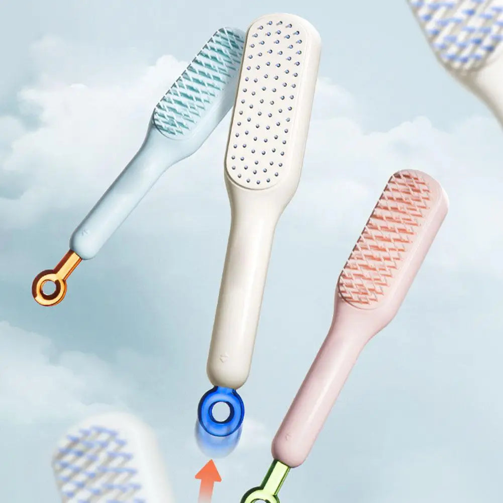 Magic Retractable Self-Cleaning Scalp Massage Comb Peaceful Pleasures Health and Wellness
