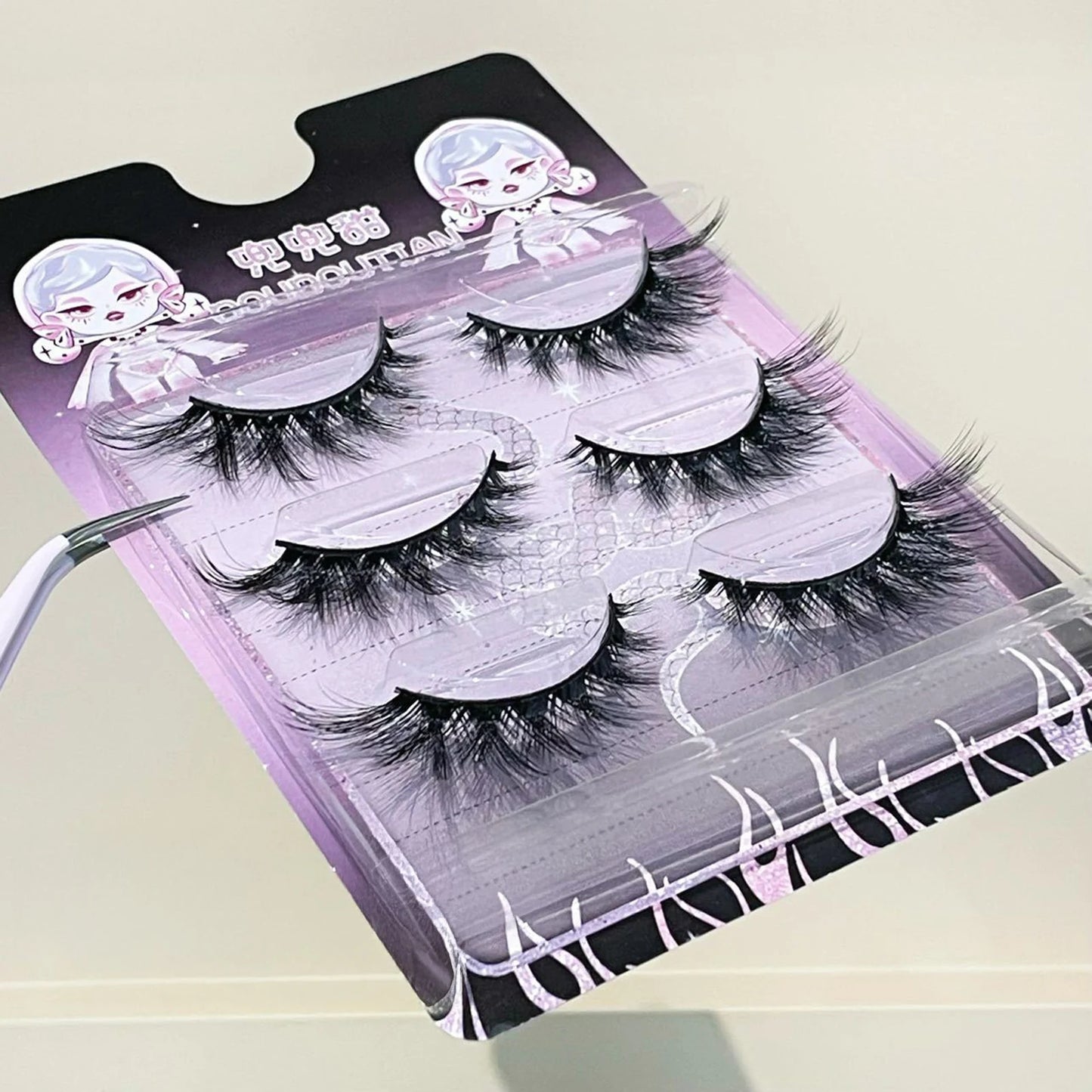 Wispy False Eyelashes – DIY Cosplay Anime Strip Lashes 3 Pairs
