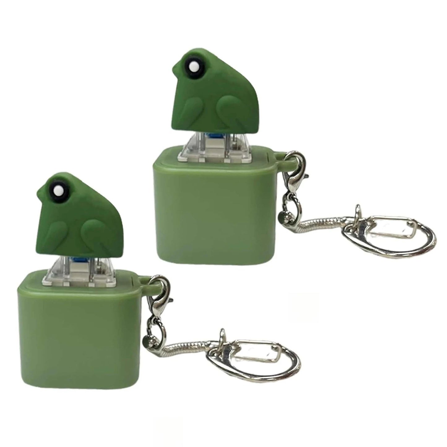Frog Croaking Fidget Keychain with LED Lights | Rechargeable
