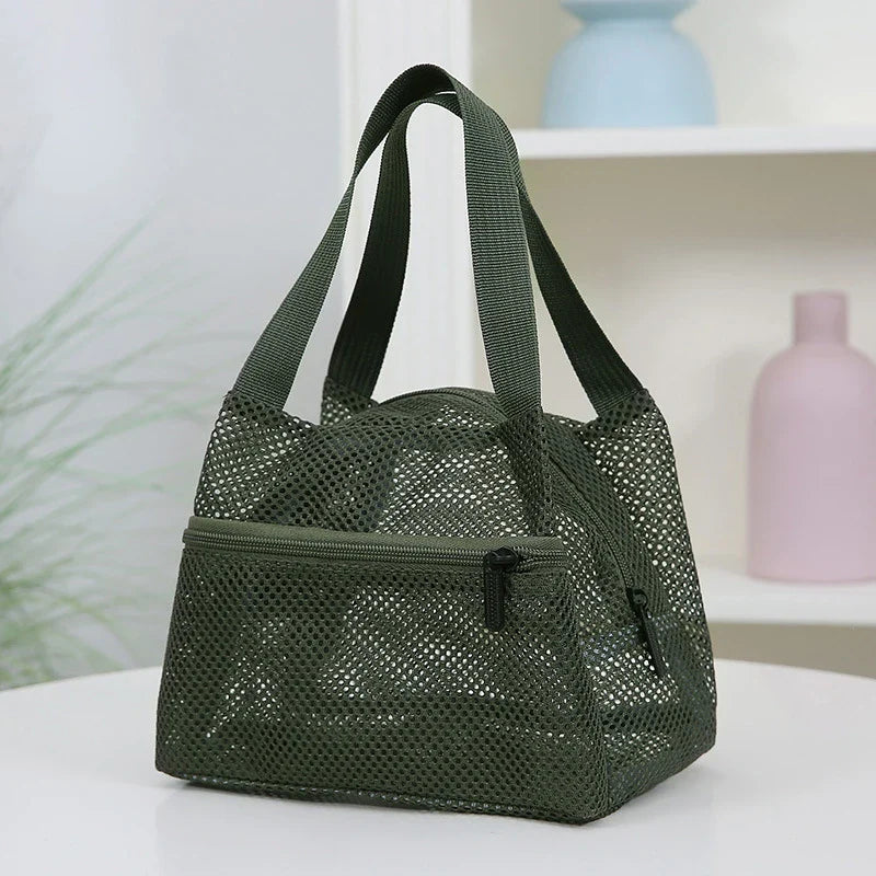 Large Mesh Tote Bag – Quick Dry Beach & Pool Organizer