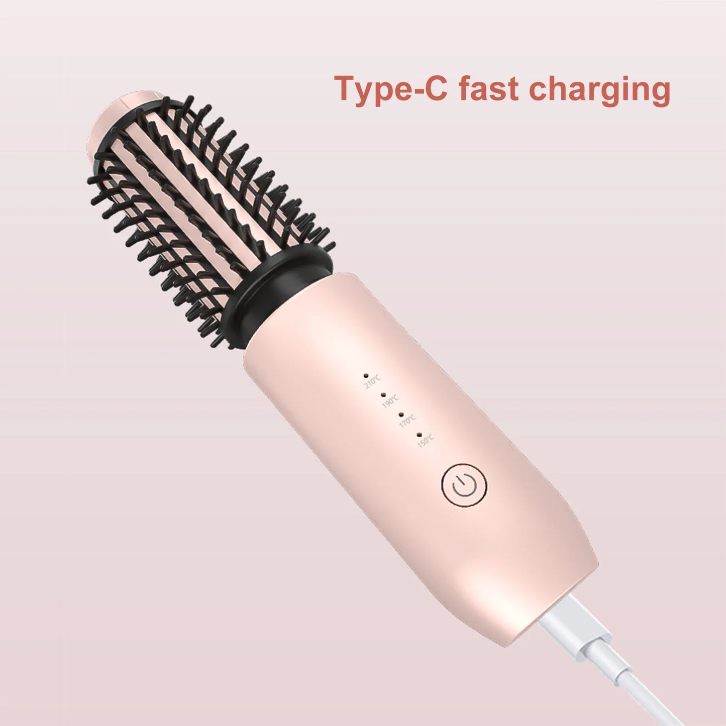 URGGU Cordless Hair Straightener & Curling Brush | USB Rechargeable
