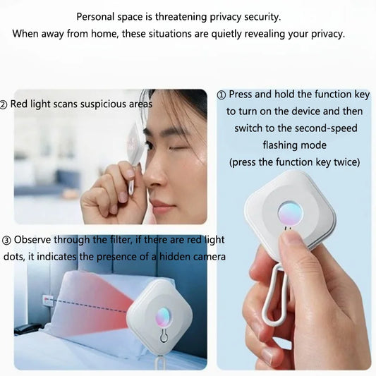 Camera Detector Hotel Anti-capture Monitoring Detector Business Trip Infrared Detection Checker Peaceful Pleasures Health and Wellness