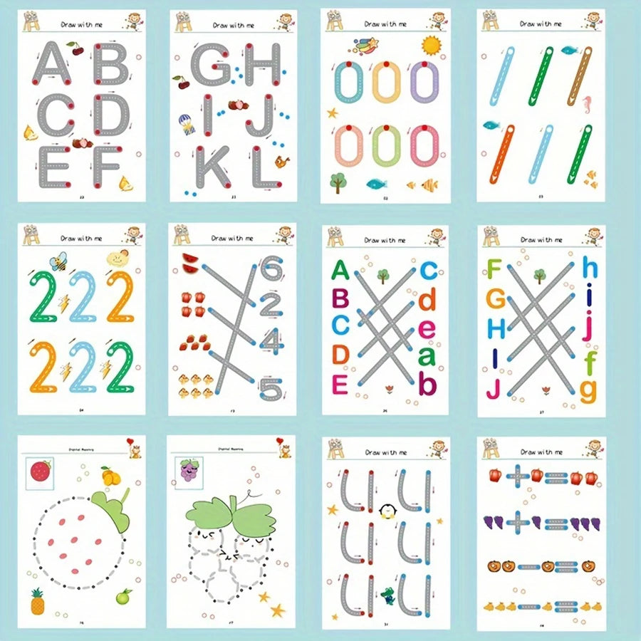 Toddler Pen Control Training Workbook Baby Magical Tracing Practice