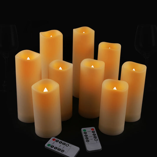 12/24pcs Pack Flameless LED Candles with remote controls and timers Outdoor Indoor Waterproof Battery Operated for Home/Wedding Peaceful Pleasures Health and Wellness
