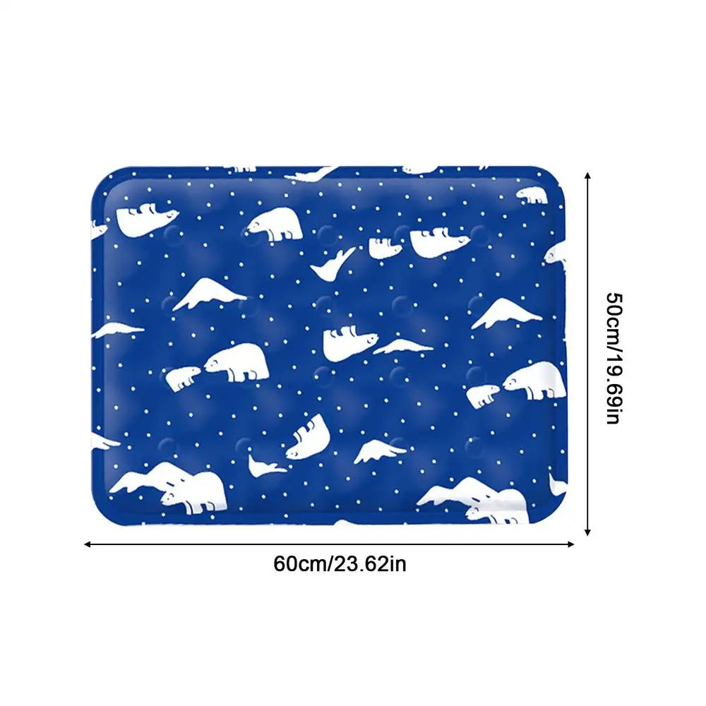 Pet Cooling Mat for Dogs & Cats – Gel Ice Pad Summer Bed