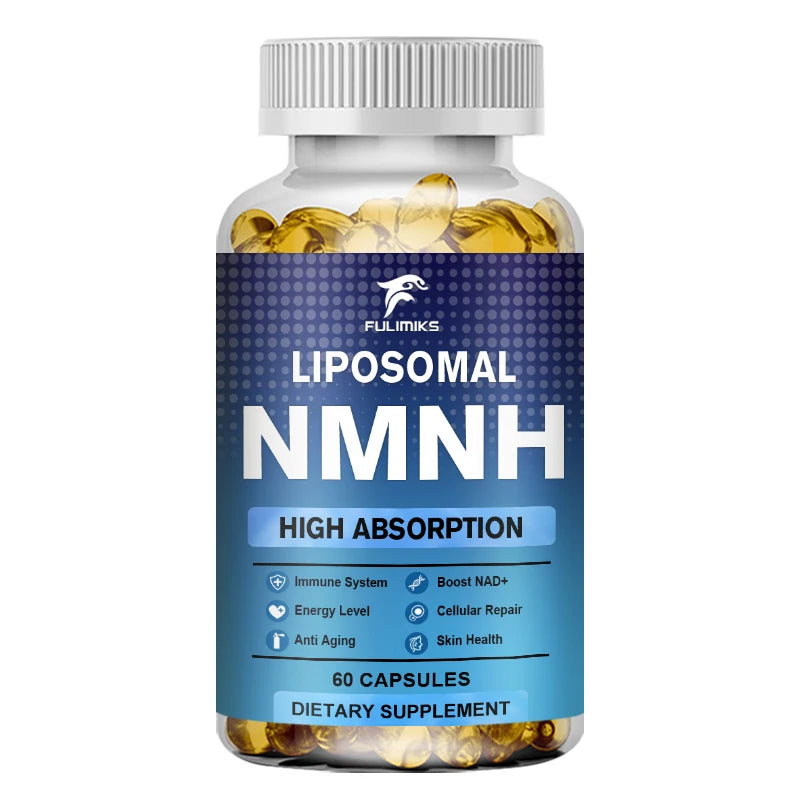 Fulimiks NMNH Supplement Capsules, with Resveratrol, PQQ, Support Immune, Vitality, Cellular Repair Peaceful Pleasures Health and Wellness 60pcs - 1 BOX Trial