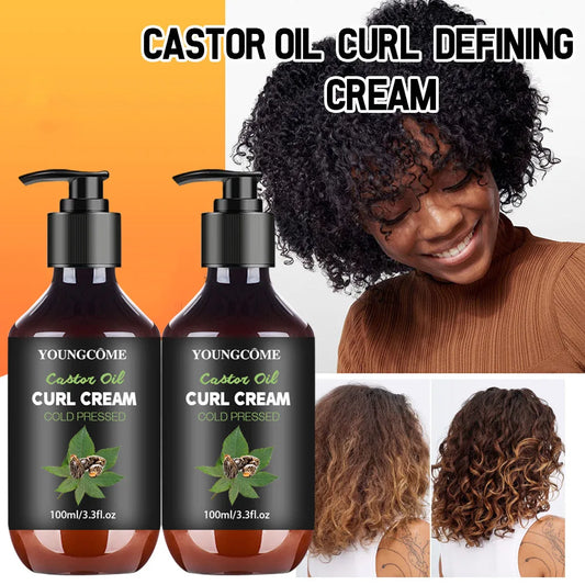 YOUNGCOME Black Castor Oil Curl Defining Cream 100ml Curl Defining Cream Oasis Select