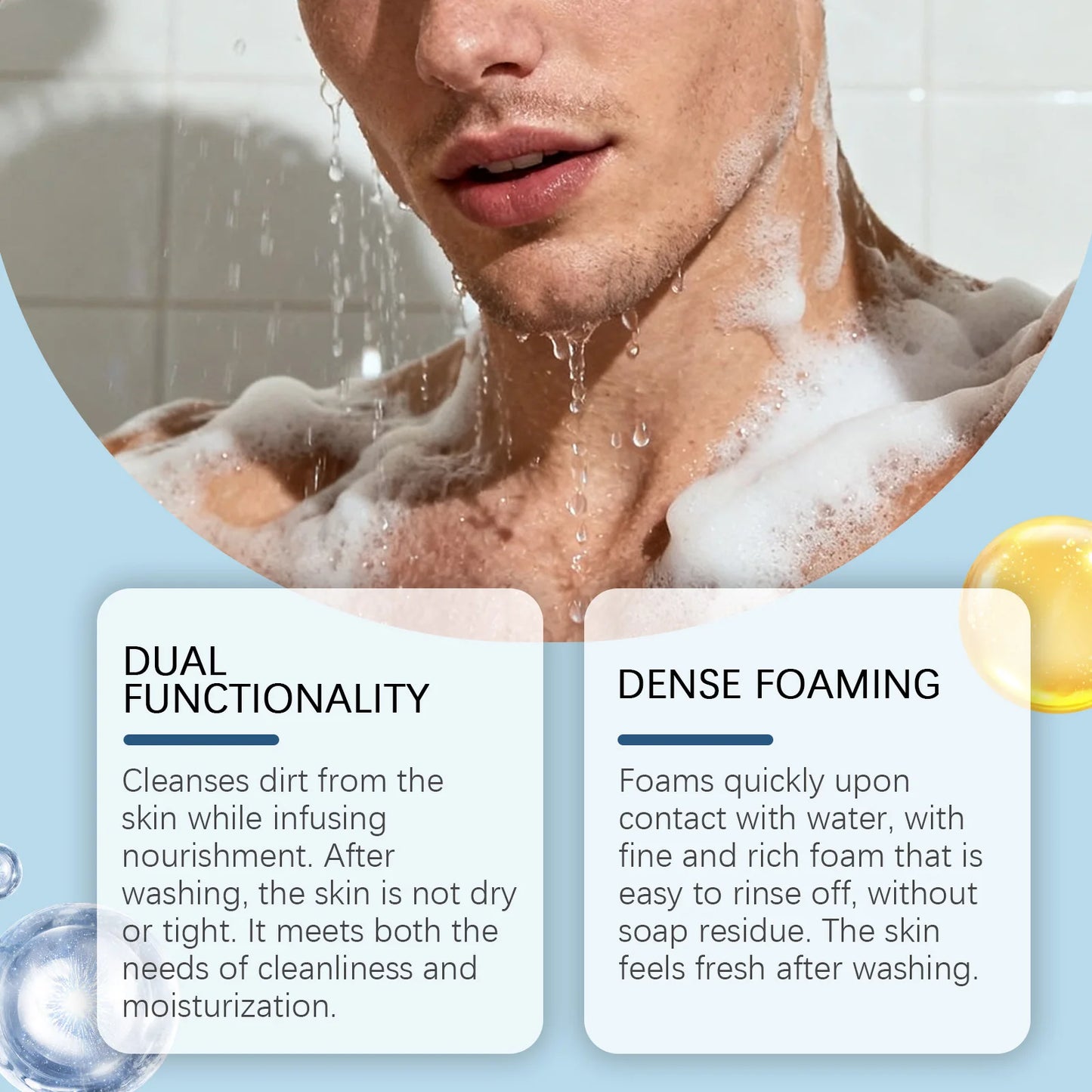 East Moon Men's 3-in-1 Cleansing Bar – Hair, Beard & Body