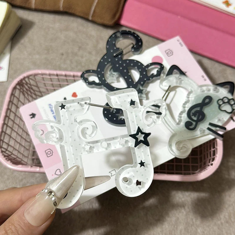 Korean Bag Charm Carabiner Clip – Acrylic Keychain Pendant