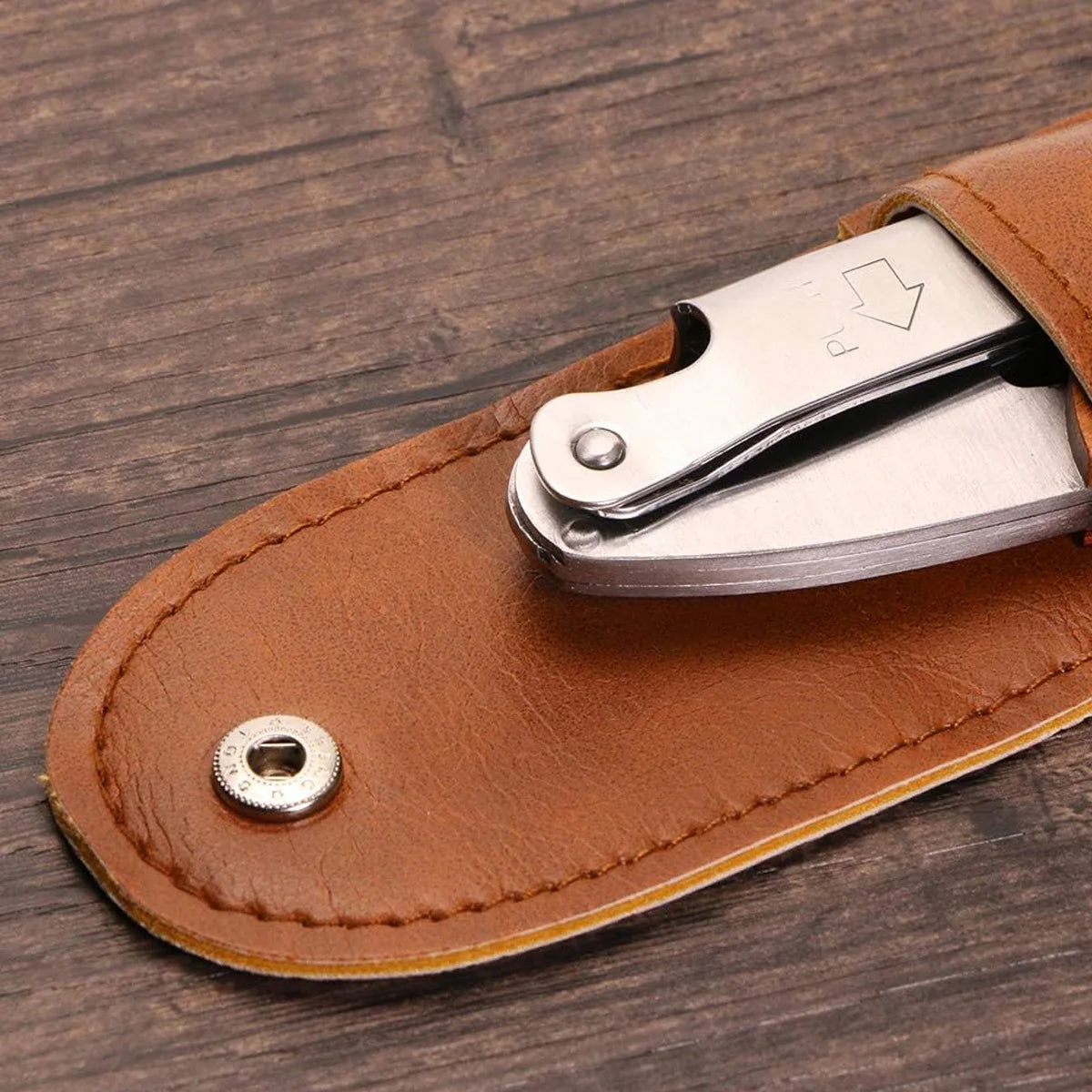 2/4 Pack Wine Bottle Opener Leather Case, Bottle Opener Holster Small Leather Bag, Foldable Wine Opener Bag, Wine Knife Case Peaceful Pleasures Health and Wellness