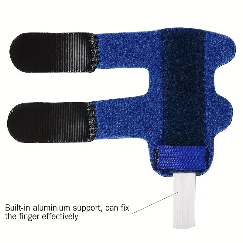 1Pc Adjustable Finger Splint with Lightweight Aluminum Base - Provides Support and Relief for Injured Fingers - Fits 40-80kg Peaceful Pleasures Health and Wellness