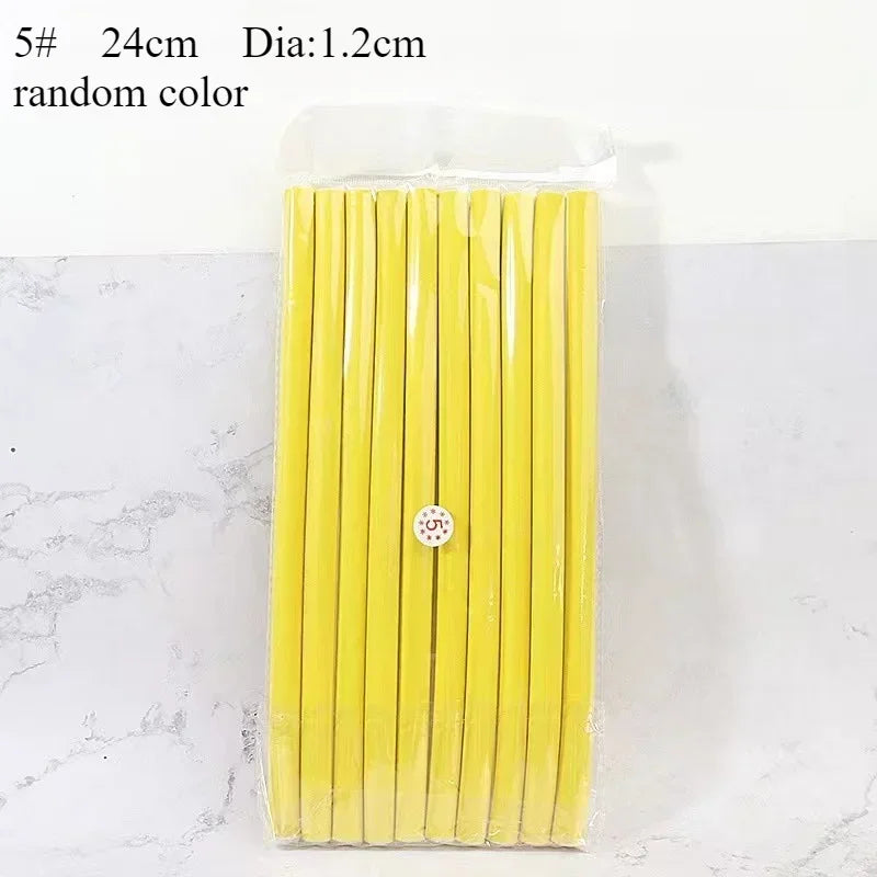 Flexible Hair Curling Rod Hair Curler Makers Soft Foam Bendy Twist Curls Flexi Rollers Styling Tools Hair Roller Peaceful Pleasures Health and Wellness random color 1.2cm