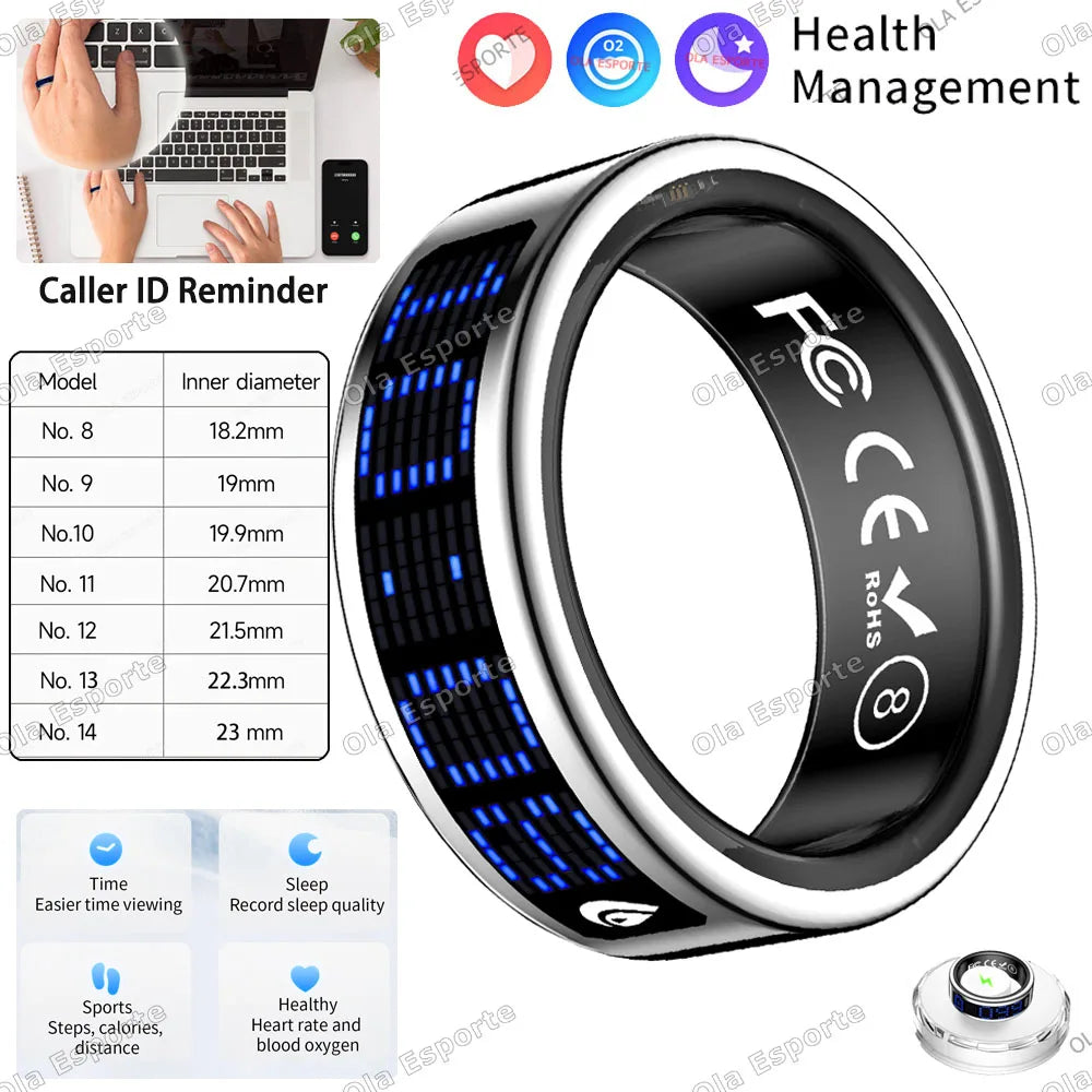 Ola Esporte Smart Ring 2026 | Heart Rate, Sleep & SpO₂ Tracker