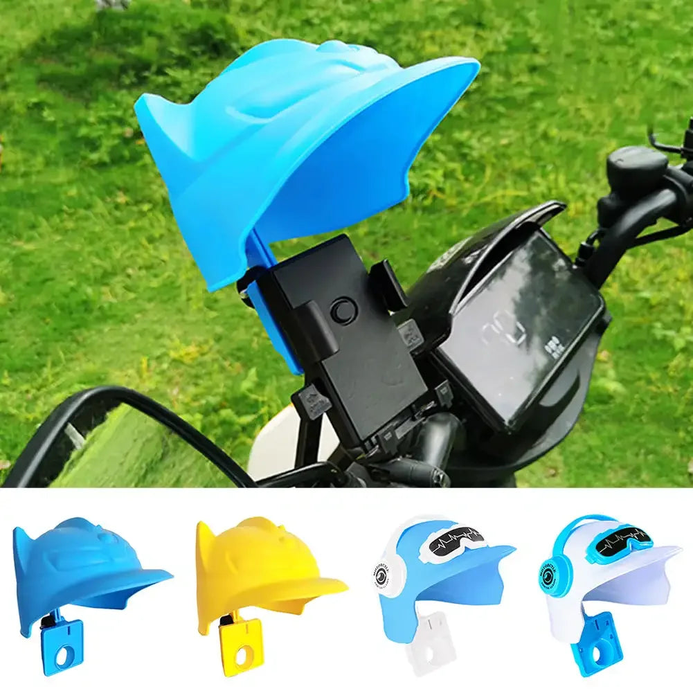 Motorcycle Phone Holder Sunshade Cover – Waterproof ABS Mount