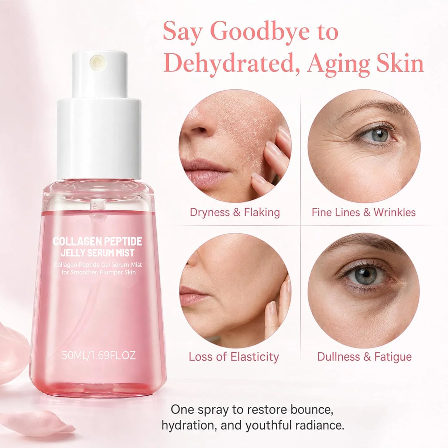 Collagen Peptides Jelly Serum Mist – Hydrating Face Spray