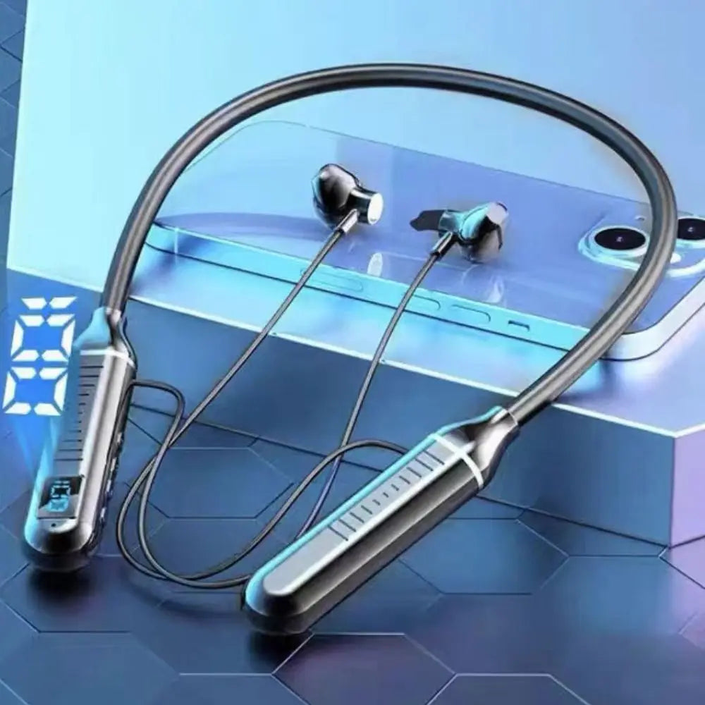 Waterproof Bluetooth Earphone Bluetooth 5.3 Aluminum Alloy Wireless Headphones Bilateral Stereo With Microphone Peaceful Pleasures Health and Wellness black