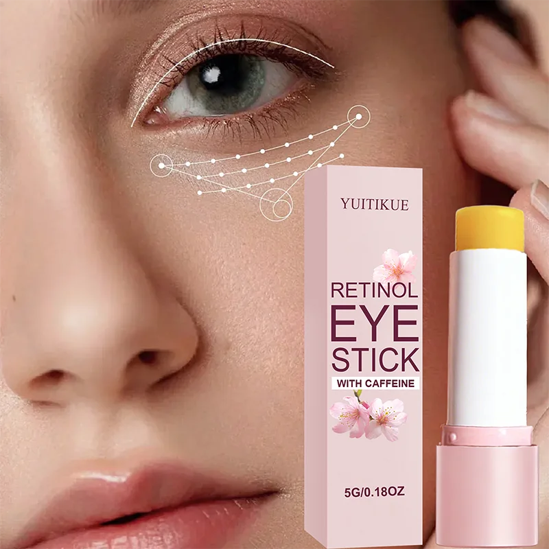 Retinol Eye Stick, Yuitikue 5g Caffeine Infused Eye Care Stick for Reducing Dark Circles, Puffiness & Smoothing Wrinkles Peaceful Pleasures Health and Wellness
