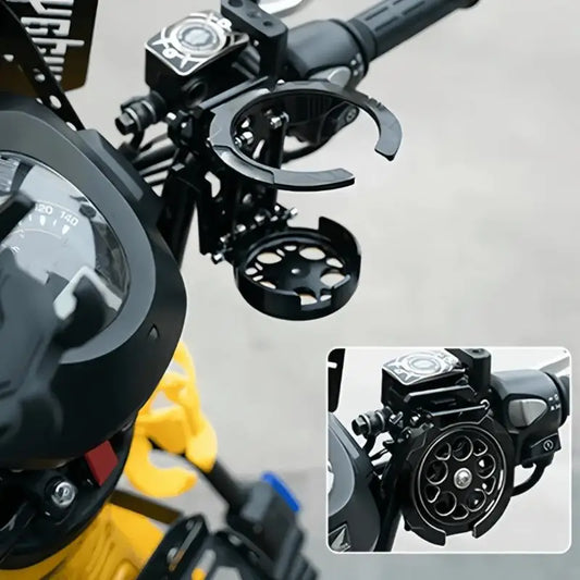Foldable Rotating Motorcycle Handlebar Cup Holder | Metal & ABS Motorcycle Cup Holder Oasis Select