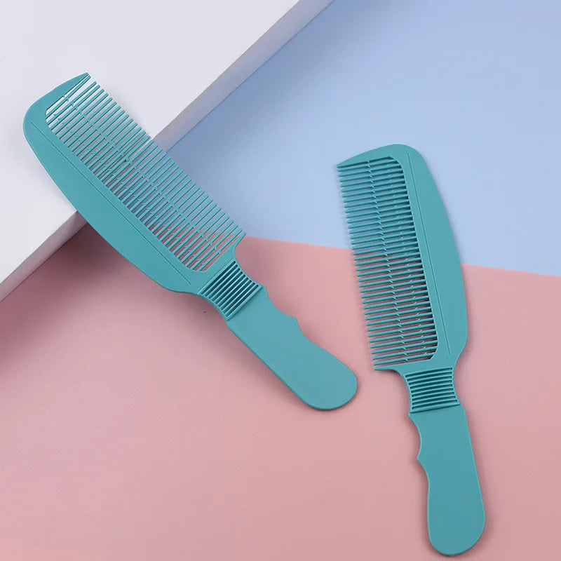 1pcs Shop Professional Hair Clipper Comb Plastic Handle Colorful Hairdressing Tools for Cutting Trimming and Styling Peaceful Pleasures Health and Wellness Green