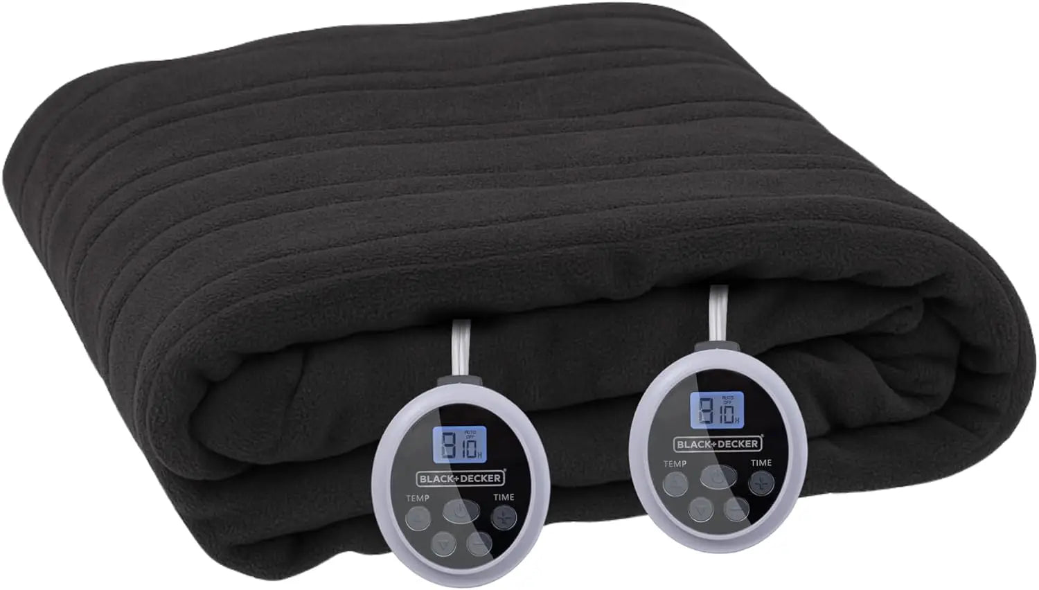 Queen Electric Heated Blanket 84x90" – Dual Zone, 10 Levels, Black Peaceful Pleasures Health and Wellness United States