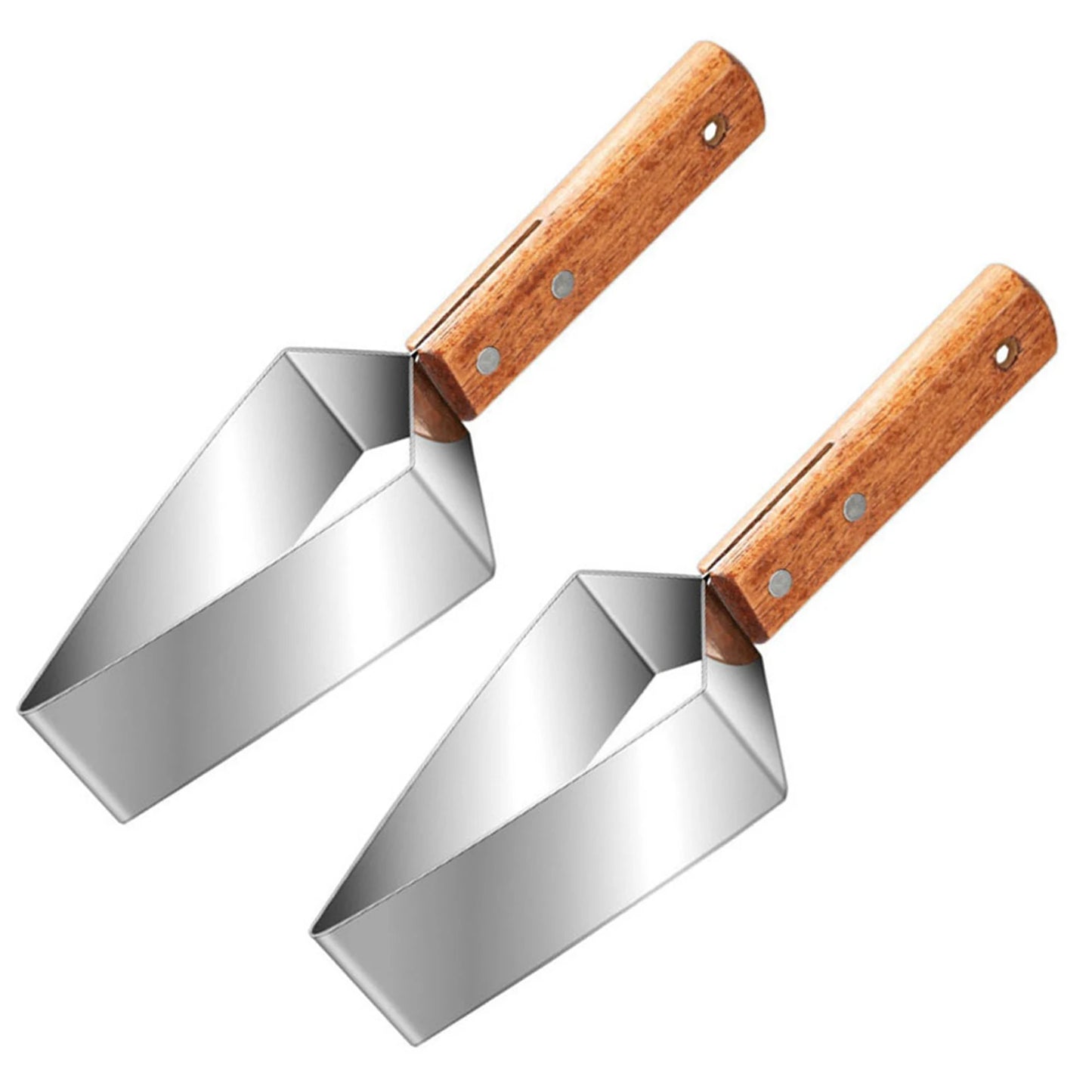 Fruit Slicers For Watermelon,Stainless Steel Fruit Slicer,Portable Melons Divider For Picnic,Kitchen/Family Outdoor Picnic Tools Peaceful Pleasures Health and Wellness A 2pcs