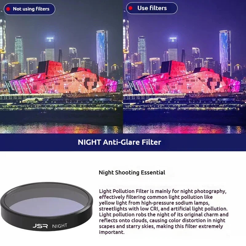 JSR Optical Glass Filters for DJI Osmo Nano – UV CPL ND Star