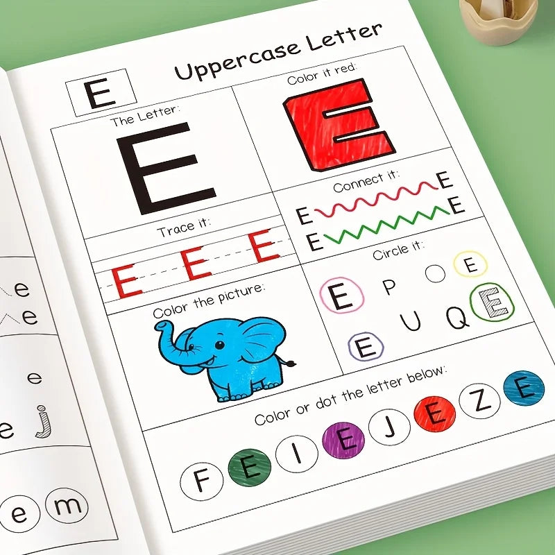 Children's English Alphabet Word Practice Book Abcd Basic Training