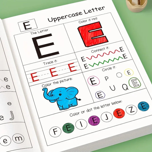 Children's Writing Practice Book Containing 26 English Letters A-z Peaceful Pleasures Health and Wellness