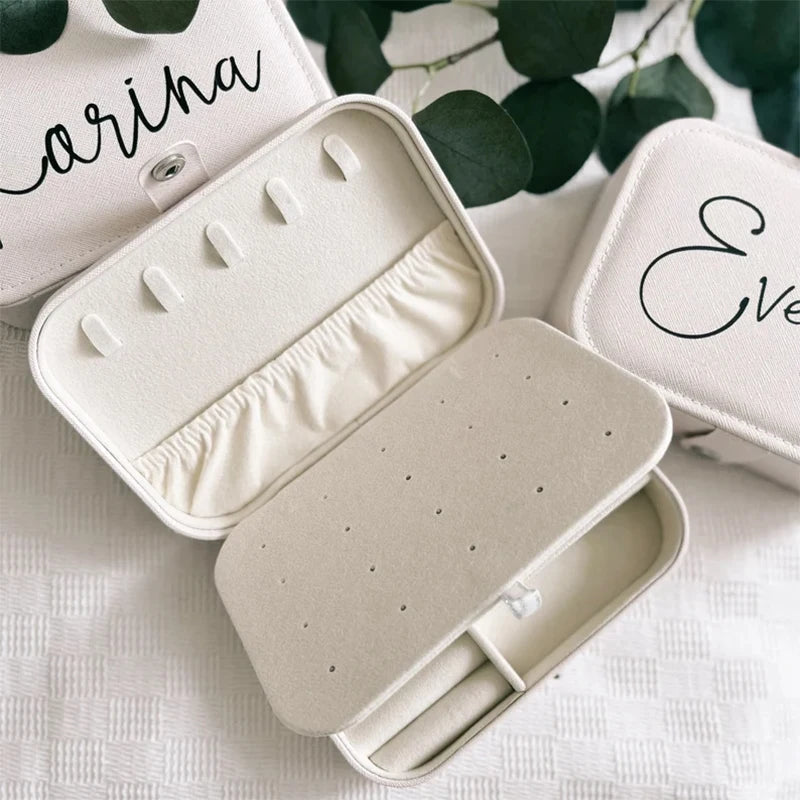 Personalised Custom Name Jewelry Box Bridal Shower Wedding Bachelorette hen Party decoration Mrs bride Bridesmaid Proposal Gift Peaceful Pleasures Health and Wellness