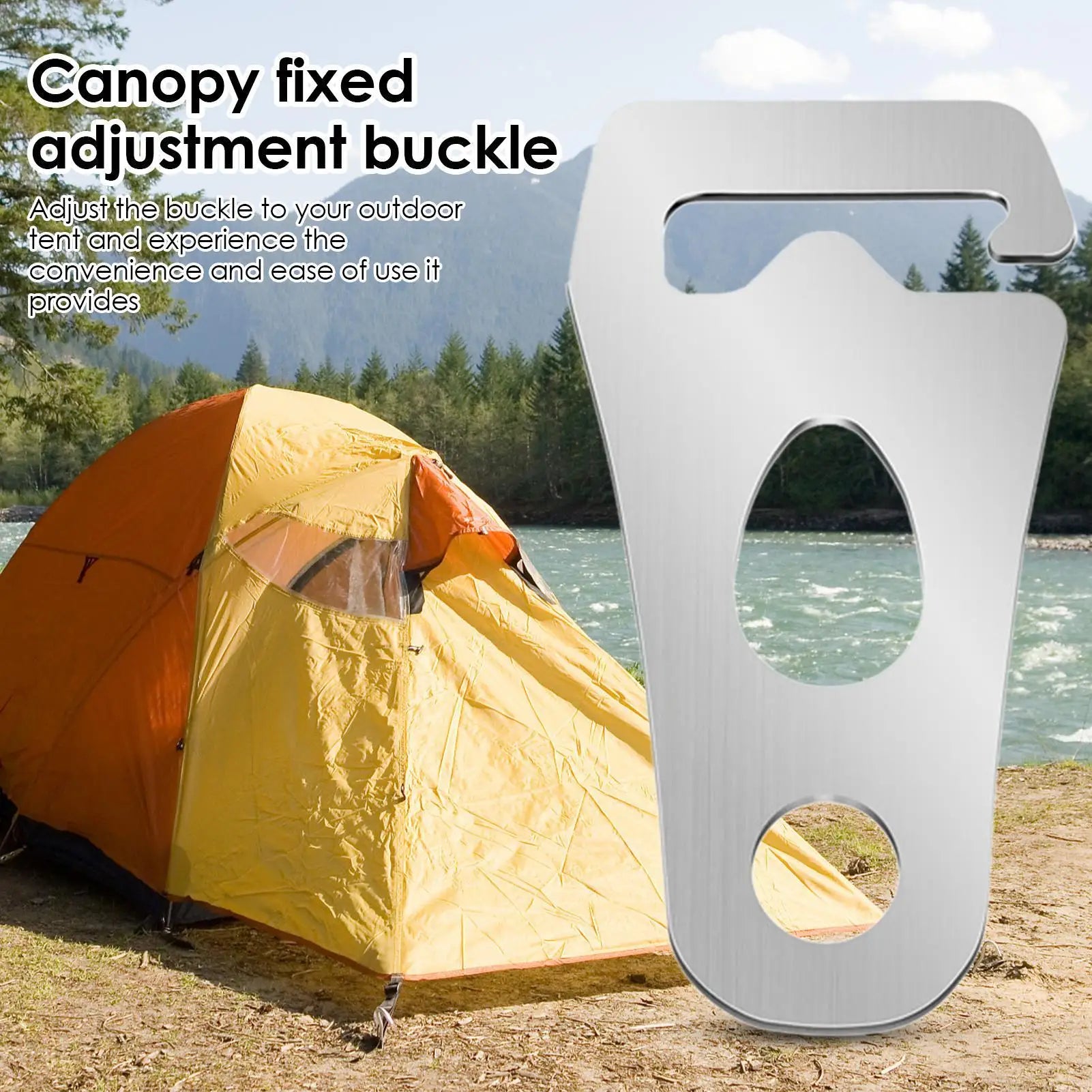 Cord Tightener Tent Wind Rope Buckle Tie Down Rope Carabiner Clip Fastener CampTent Guyline Rope Buckle Fastener Rope Tensioner Peaceful Pleasures Health and Wellness