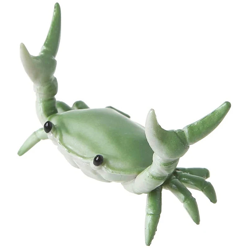 Creative and Cute Crab Pencil Holder Weight Lifting Pencil Holder Convenient Storage Phone Holder Decoration Model Peaceful Pleasures Health and Wellness green