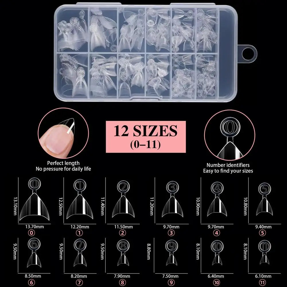 120pcs Short Almond Press-On Nails | Half Matte Half Cover Set Press-On Nail Set Peaceful Pleasures Health and Wellness D