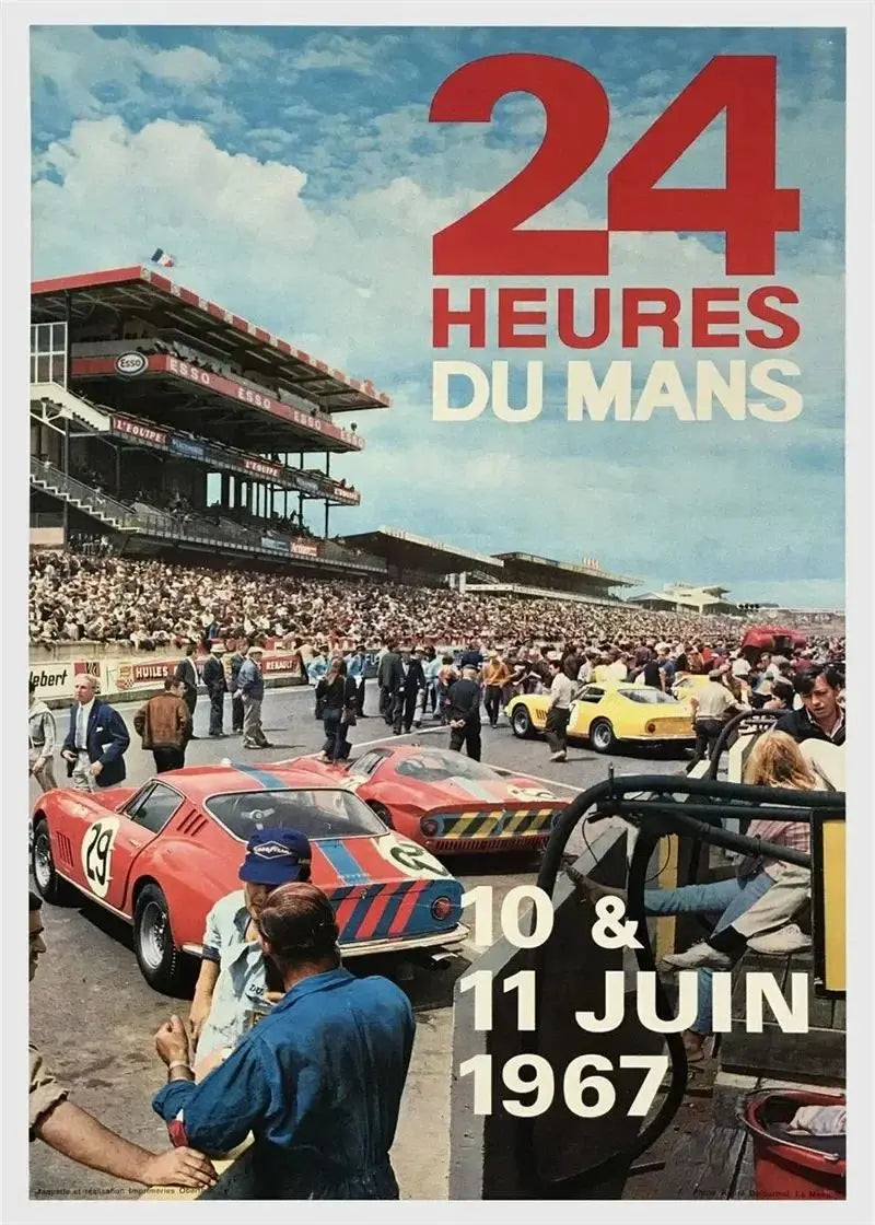 F1 Le Mans Race Car Canvas Wall Art | Formula Grand Prix Print
