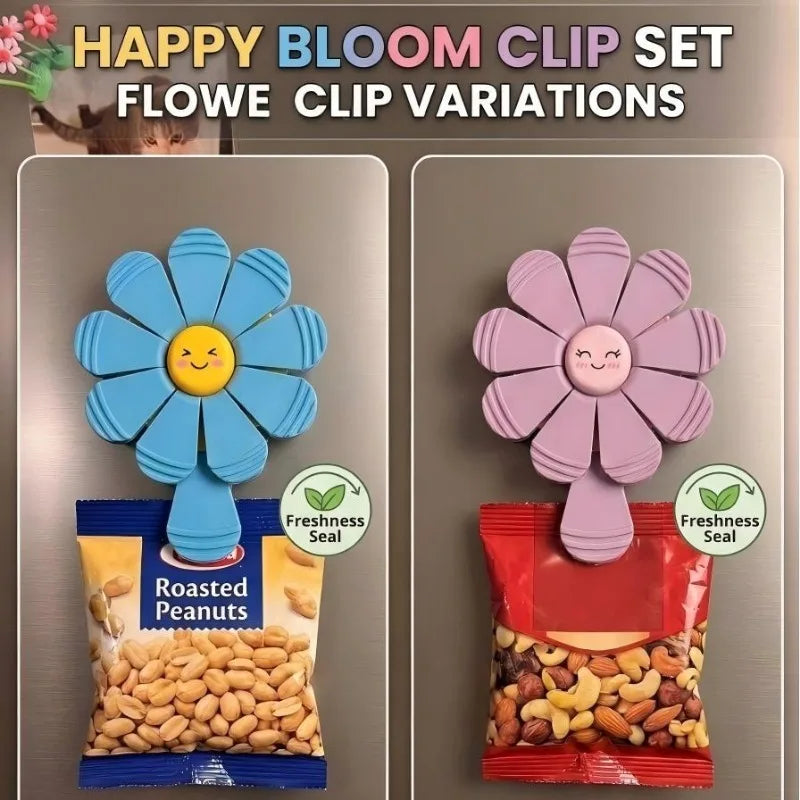 Magnetic Petal Bag Clips | Food Sealing & Fridge Hooks Magnetic Bag Clips Peaceful Pleasures Health and Wellness