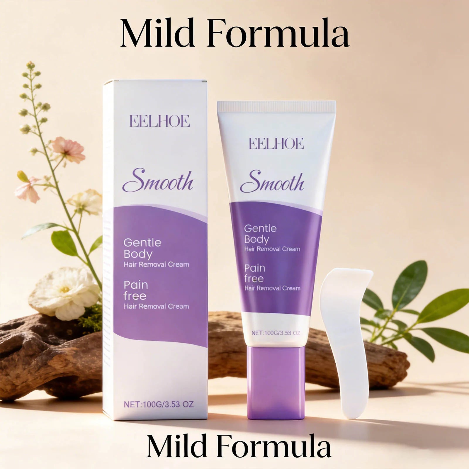 Hair Removal Cream Moisturizing Gentle Remove Hair Relieve Discomfort Smoothing Firming Skin Refreshing Body Hair Removal Lotion Peaceful Pleasures Health and Wellness