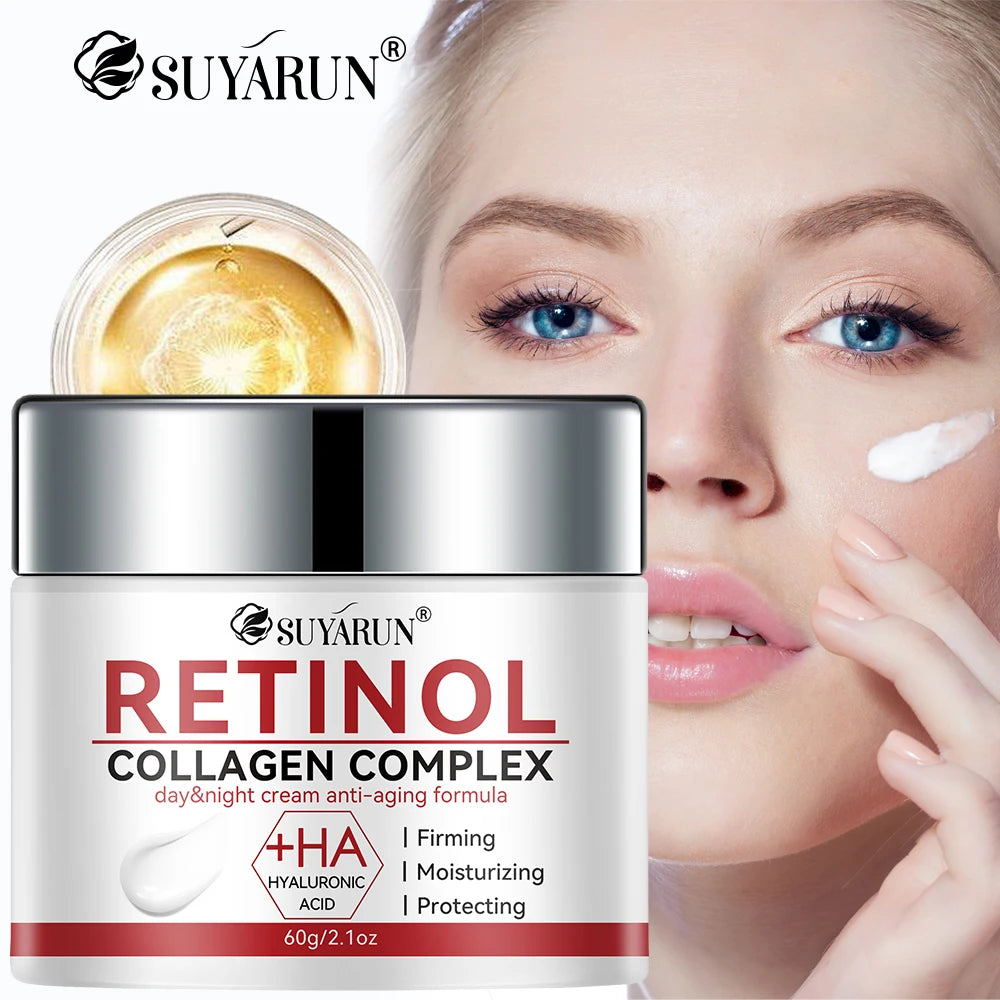 SUYARUN firming white cream rich in retinol and hyaluronic acid that brightens and hydrates, removes wrinkles and resists aging. Peaceful Pleasures Health and Wellness