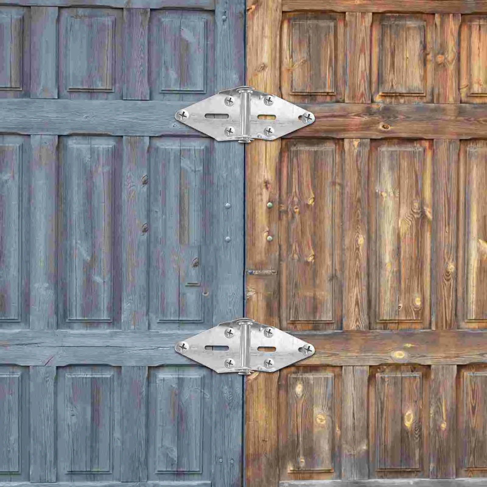 2Pcs Garage Door Hinge Garage Door Bracket Hinge Heavy Duty Exterior Spring Loaded To With Mounting Bolts Hardware Accessories Peaceful Pleasures Health and Wellness
