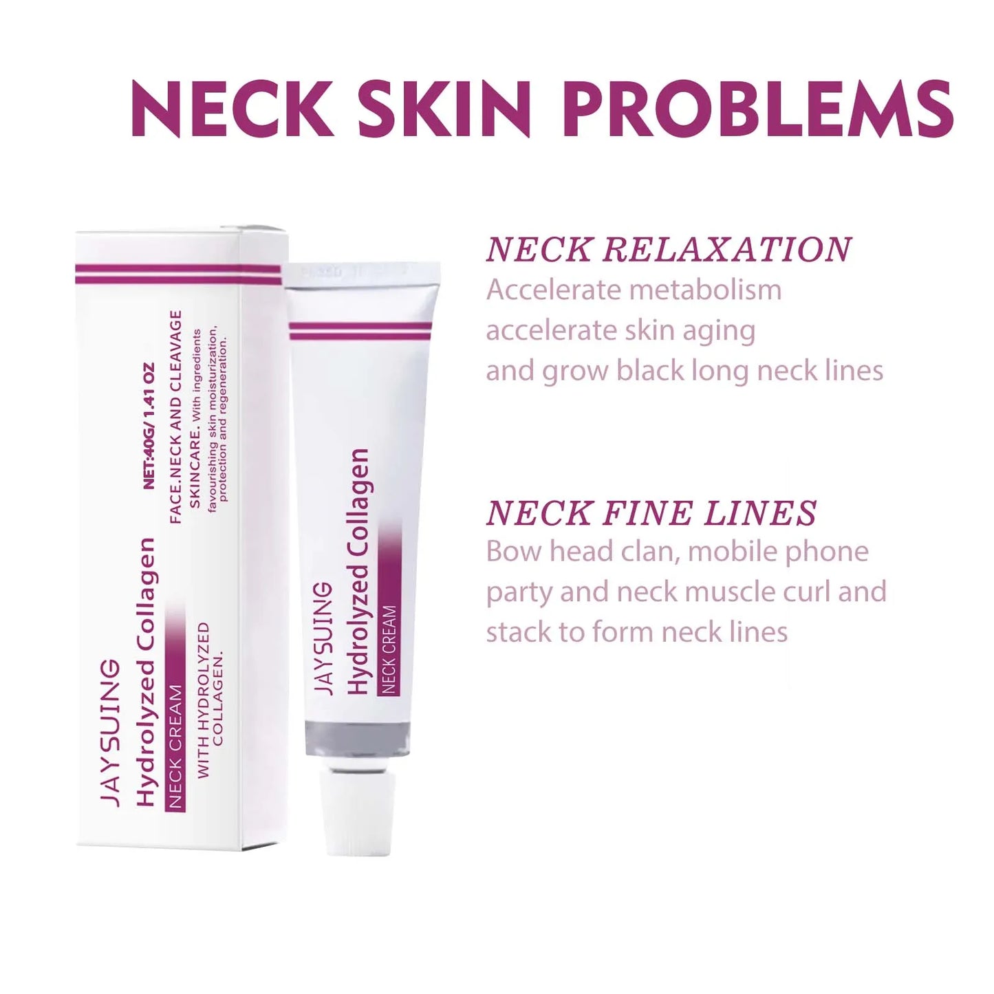 Hydrolyzed Collagen Neck Firming Cream – Lift & Smooth Lines Peaceful Pleasures Health and Wellness