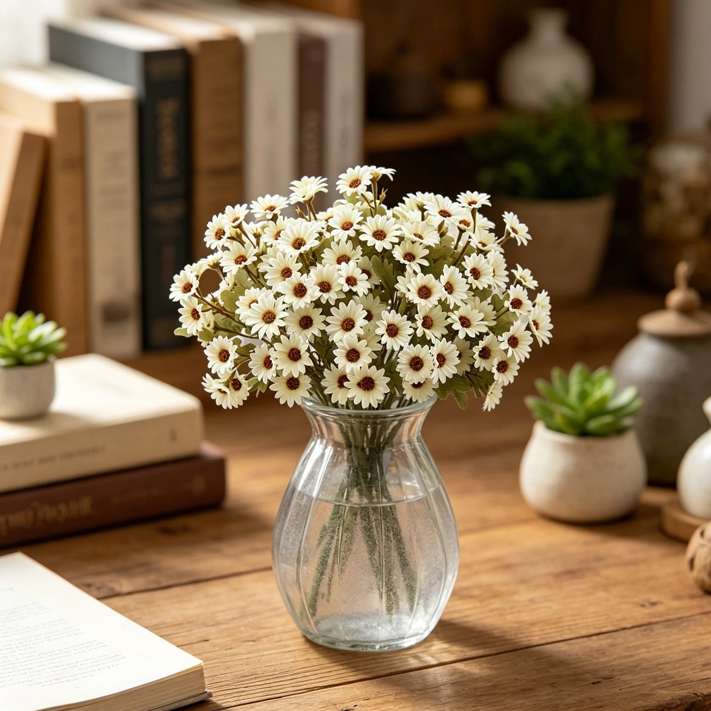 Artificial Silk Daisy Hydrangea Flowers – Wedding & Home Décor