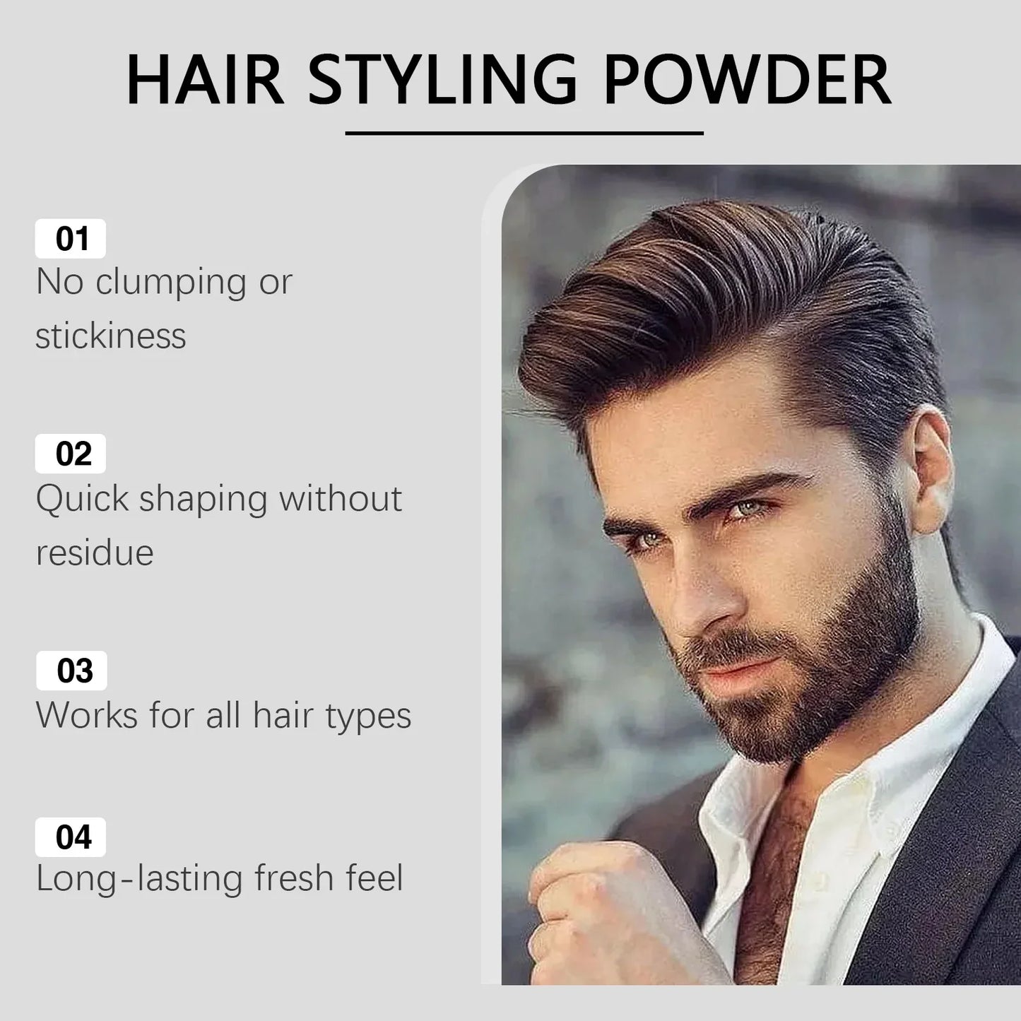 Men's Matte Hair Texture Powder – Thickening Styling Powder