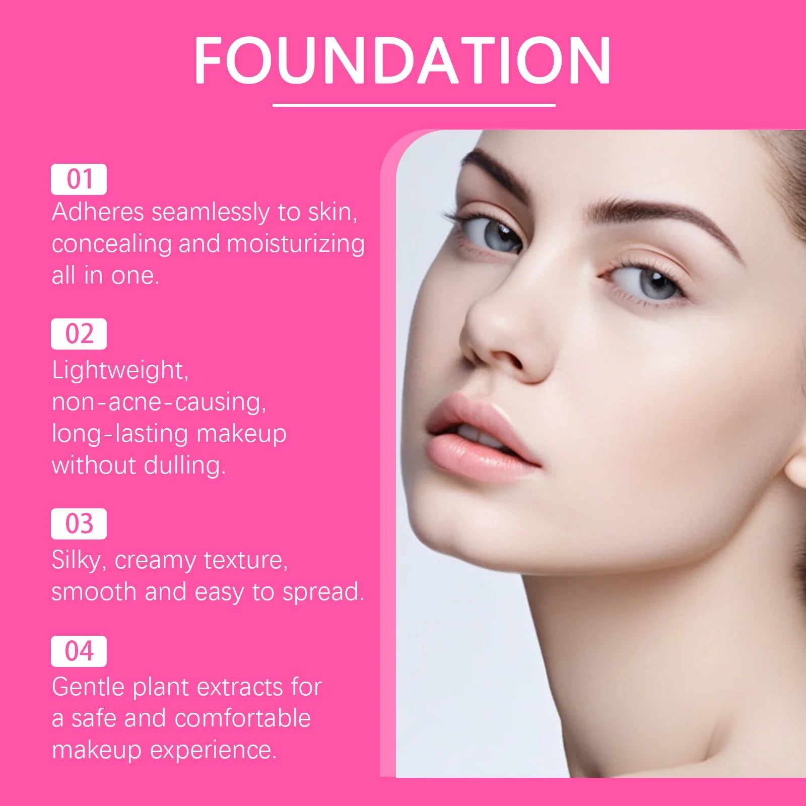 Peptide Bounce Balm Cover Spot Blemishes Waterproof Sweatproof Full Coverage Brighten Whitening Face Oil Control Balm Foundation Peaceful Pleasures Health and Wellness