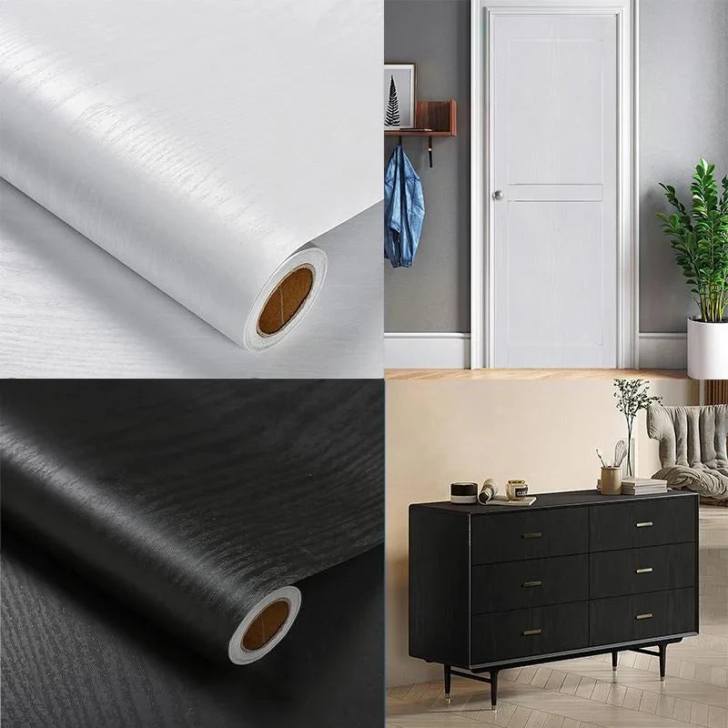 PVC Wood Grain Peel & Stick Wallpaper 55cm | Self-Adhesive