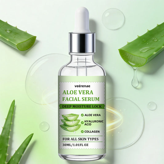 veérenae Aloe Vera Facial Serum – Oil-Free Hydrating Serum Aloe Vera Face Serum Oasis Select