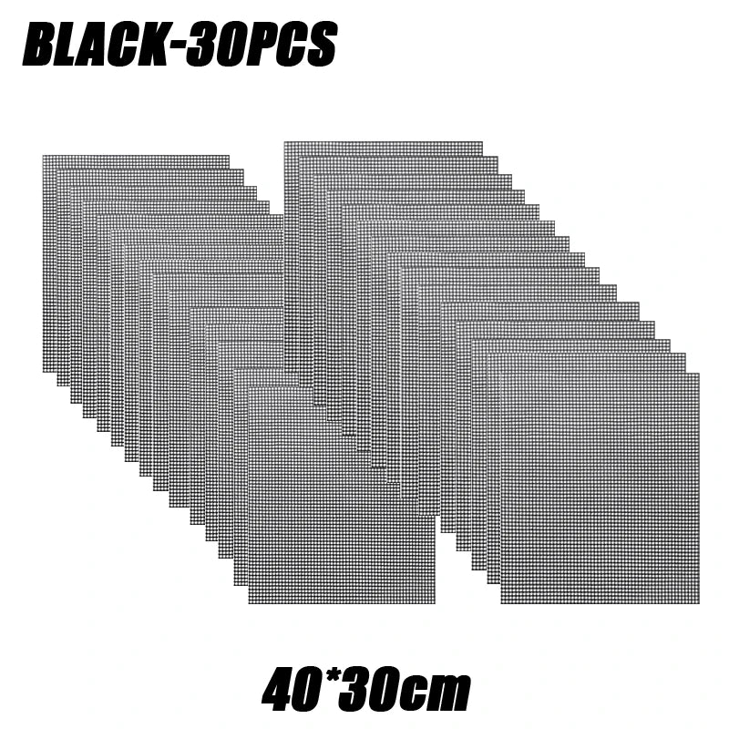 50-Pack Non-Stick Reusable BBQ Grill Mats | 500°F Heat Resistant