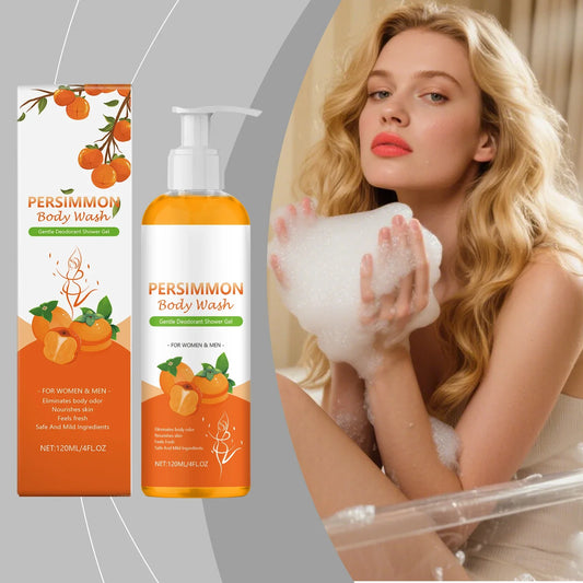 Persimmon Nourish Body Wash – Hydrating Exfoliating Shower Gel Nourishing Shower Gel Oasis Select