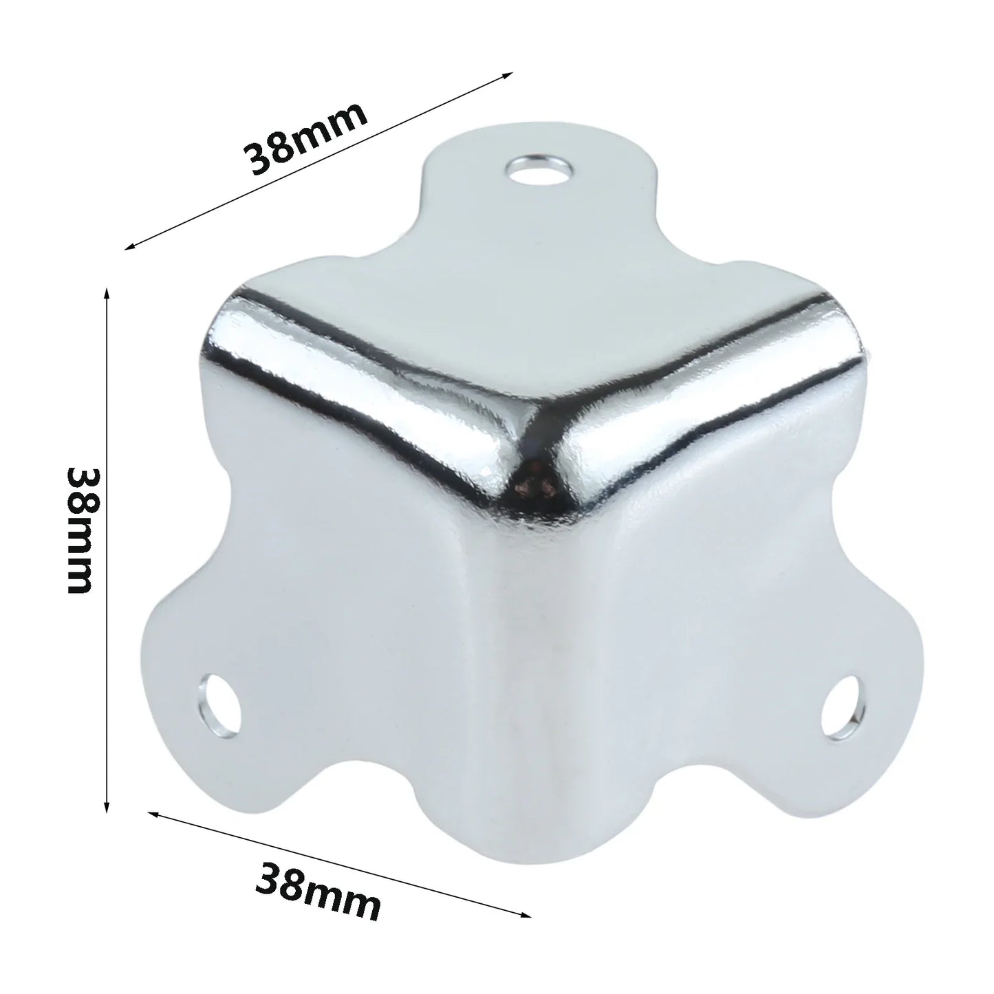 Metal Corner Protectors for Flight Cases & Speaker Cabinets – 4pk