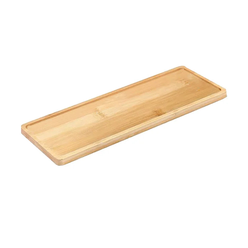 Bamboo Wooden Vanity Tray – Decorative Bathroom Countertop & Dresser Organizer (1, 2 or 3 Pack)