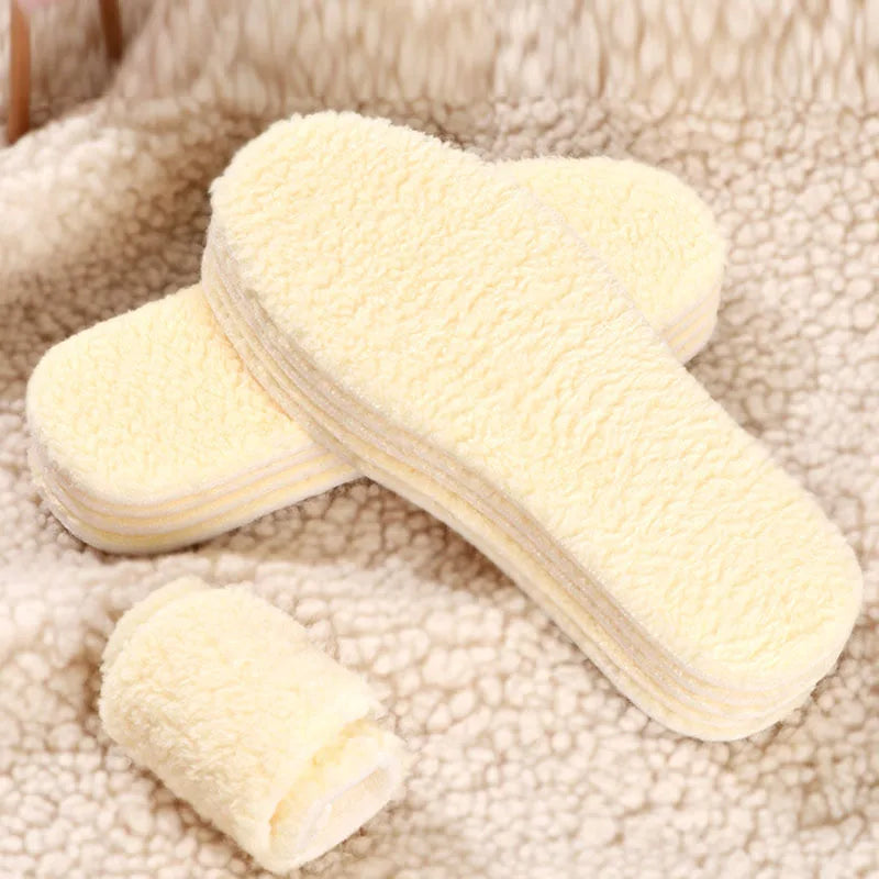 Kids Thermal Fleece Insoles | Warm Cuttable Winter Shoe Pads